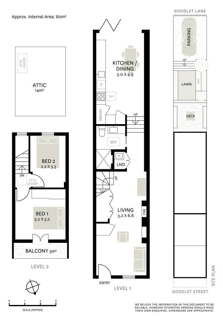Floorplan of Homely terrace listing, 77 Goodlet Street, Surry Hills NSW 2010
