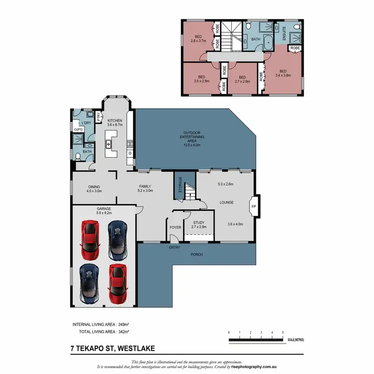 Floorplan of Homely house listing, 7 Tekapo Street, Westlake QLD 4074