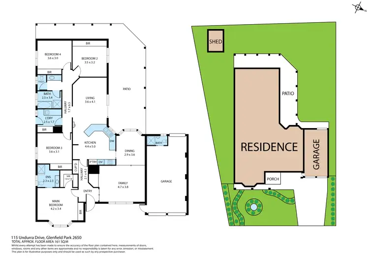 Floorplan of Homely house listing, 115 Undurra Drive, Glenfield Park NSW 2650