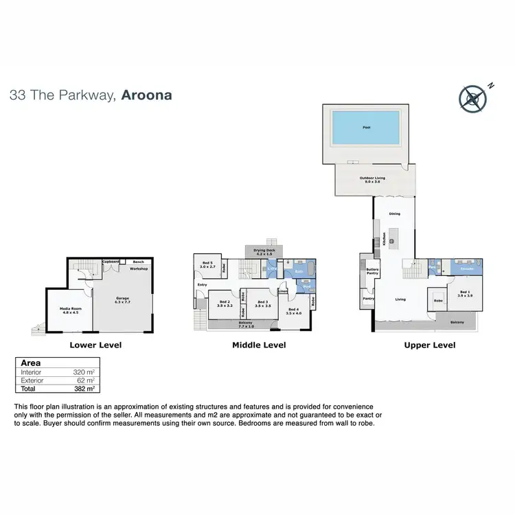Floorplan of Homely house listing, 33 The Parkway, Aroona QLD 4551