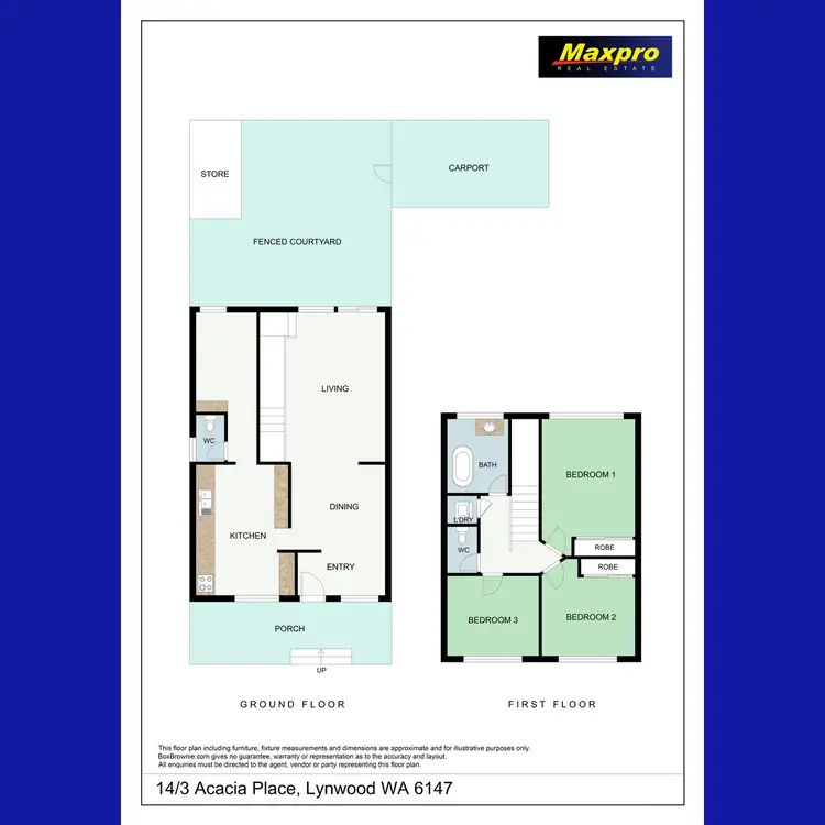Floorplan of Homely townhouse listing, 14/3 Acacia Place, Lynwood WA 6147