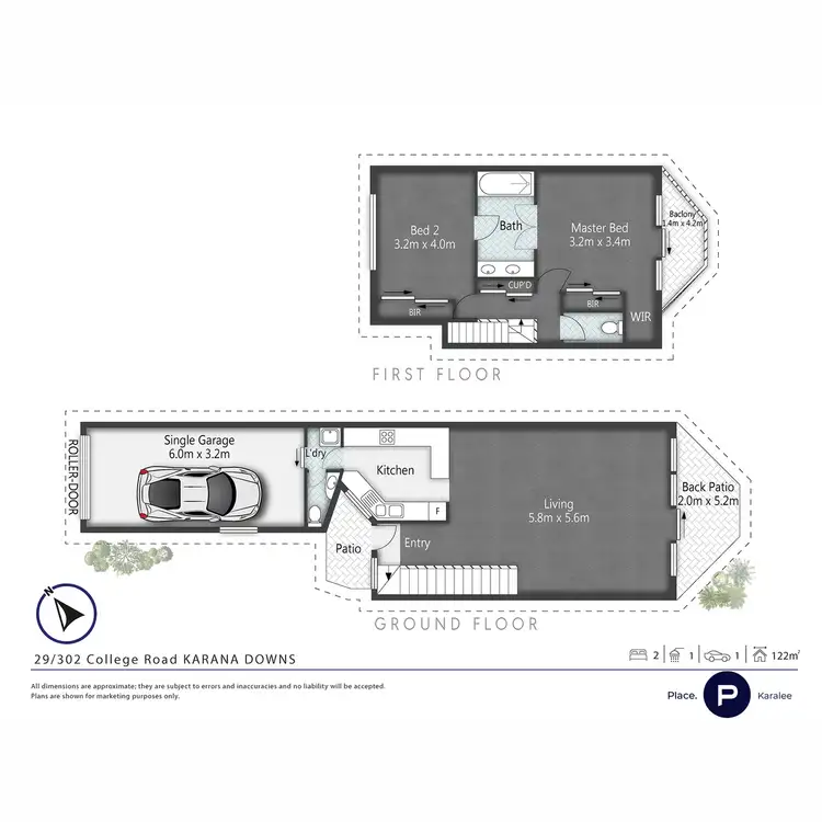 Floorplan of Homely townhouse listing, 29/302 College Road, Karana Downs QLD 4306