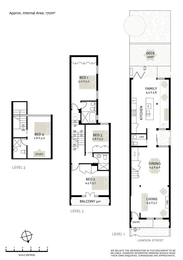 Floorplan of Homely terrace listing, 121 Lawson Street, Redfern NSW 2016