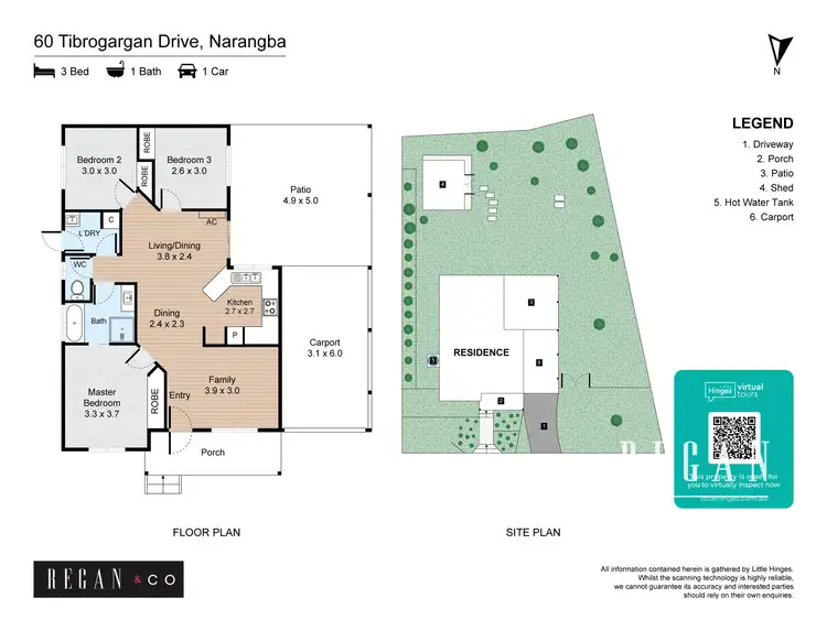 Floorplan of Homely house listing, 60 Tibrogargan Drive, Narangba QLD 4504