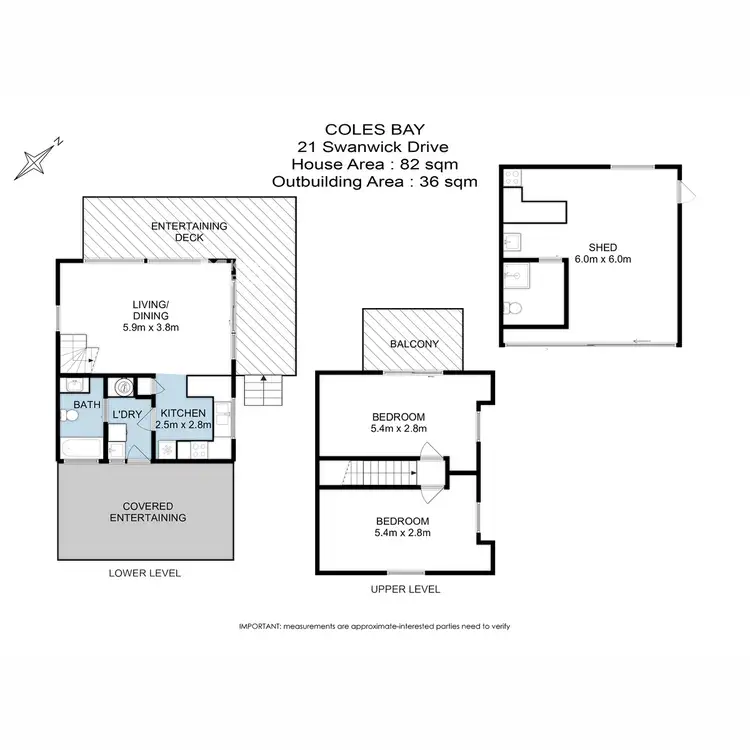Floorplan of Homely house listing, 21 Swanwick Drive, Coles Bay TAS 7215