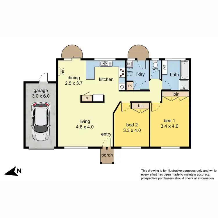 Floorplan of Homely unit listing, 2/40 Melaleuca Drive, Clarinda VIC 3169