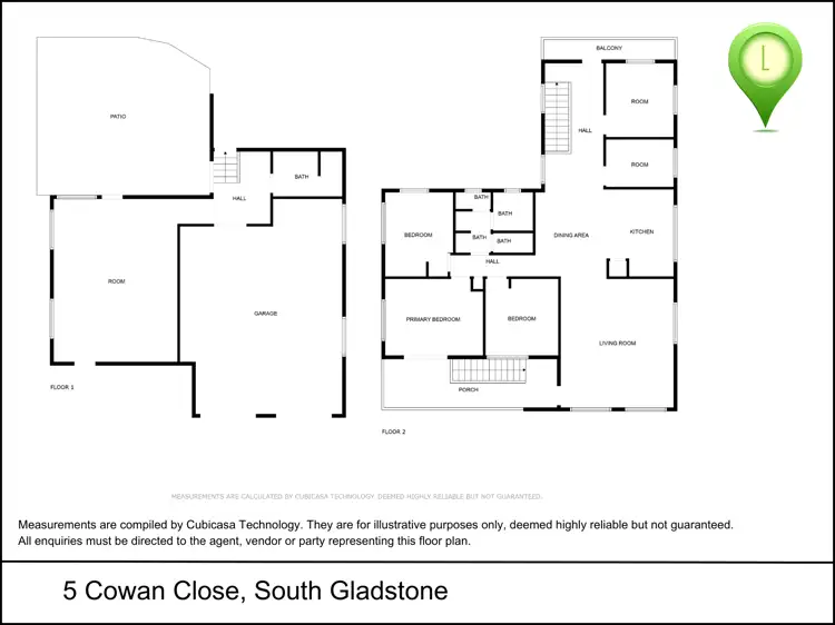 Floorplan of Homely house listing, 5 Cowan Close, South Gladstone QLD 4680