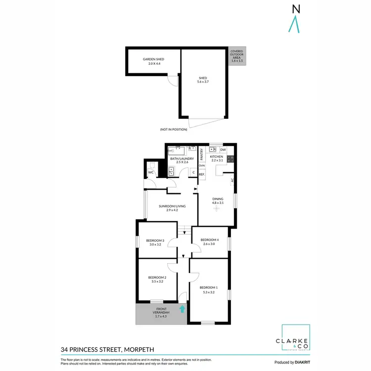 Floorplan of Homely house listing, 34 Princess Street, Morpeth NSW 2321