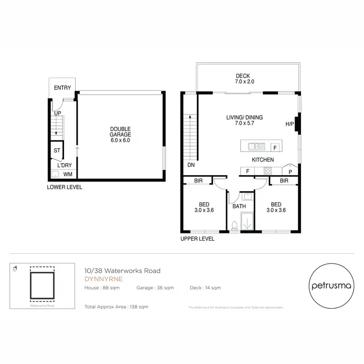 Floorplan of Homely unit listing, 10/38 Waterworks Road, Dynnyrne TAS 7005