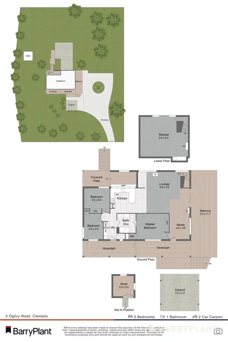 Floorplan of Homely house listing, 2 Ogilvy Road, Clematis VIC 3782