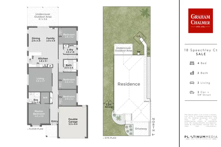 Floorplan of Homely house listing, 18 Speechley Court, Sale VIC 3850