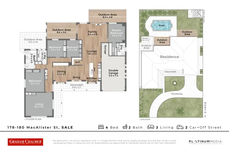 Floorplan of Homely house listing, 178-180 Macalister Street, Sale VIC 3850