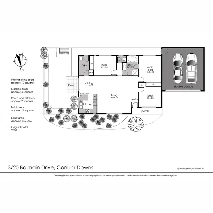 Floorplan of Homely unit listing, 3/20 Balmain Drive, Carrum Downs VIC 3201