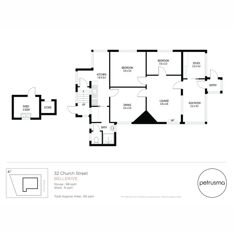 Floorplan of Homely unit listing, 32 Church Street, Bellerive TAS 7018