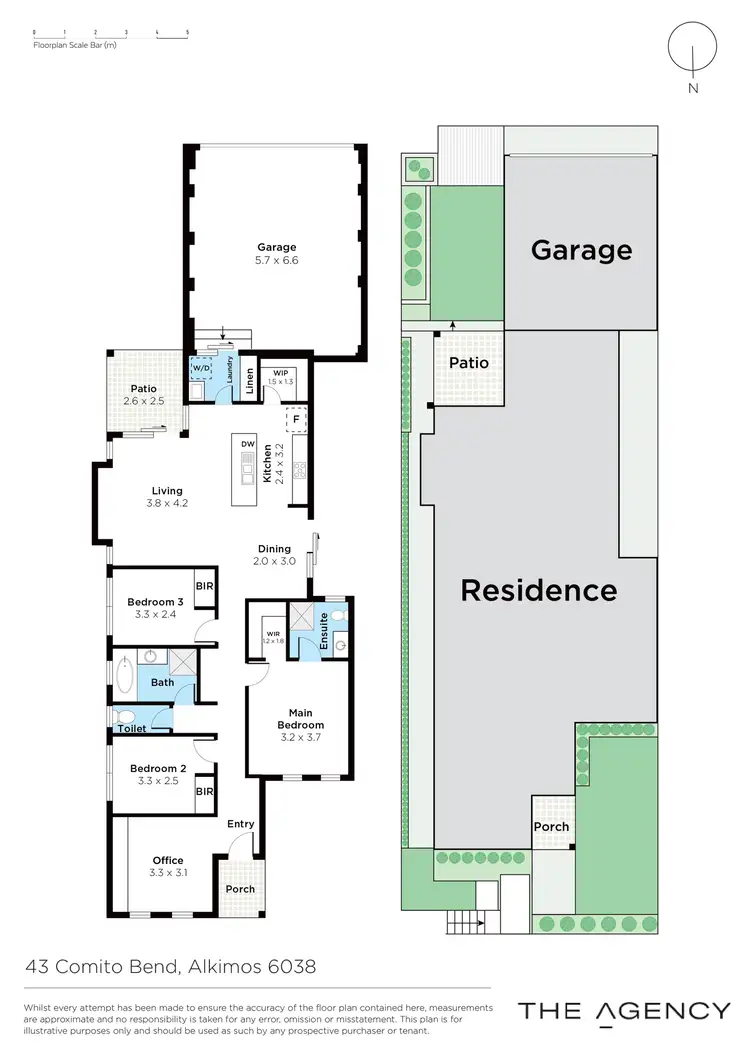 Floorplan of Homely house listing, 43 Comito Bend, Alkimos WA 6038
