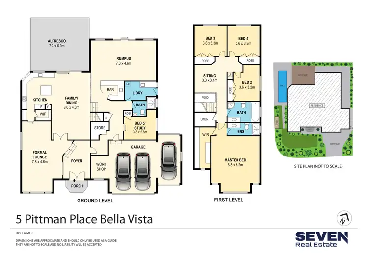 Floorplan of Homely house listing, 5 Pittman Place, Bella Vista NSW 2153