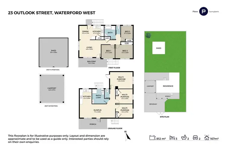 Floorplan of Homely house listing, 23 Outlook Street, Waterford West QLD 4133