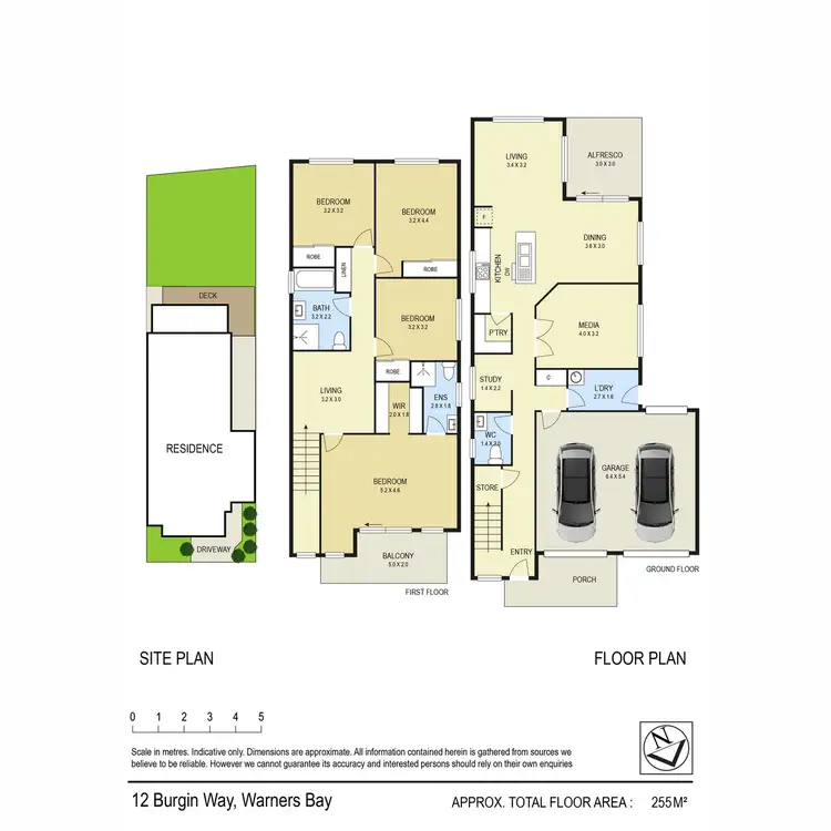 Floorplan of Homely house listing, 12 Burgin Way, Warners Bay NSW 2282