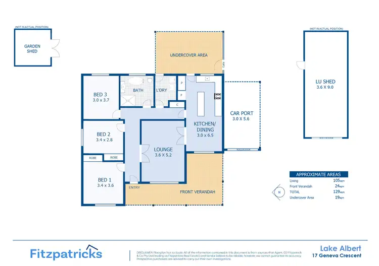 Floorplan of Homely house listing, 17 Geneva Crescent, Lake Albert NSW 2650