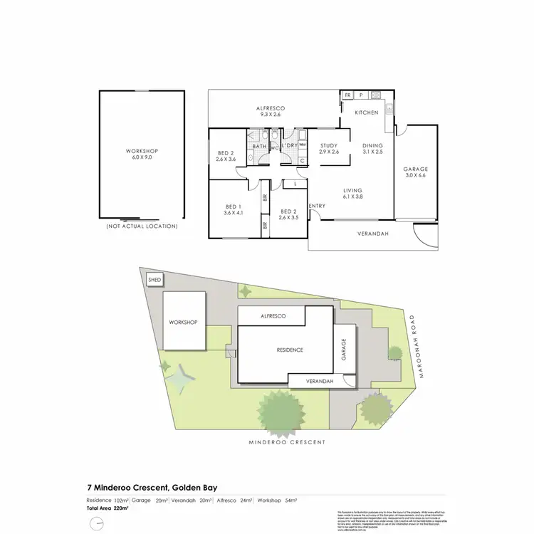 Floorplan of Homely house listing, 7 Minderoo Crescent, Golden Bay WA 6174