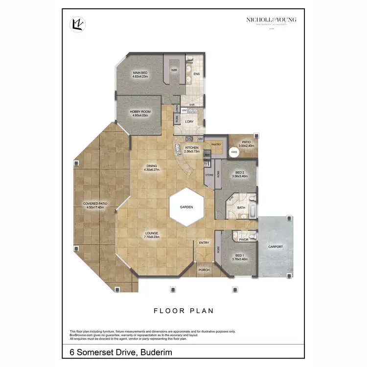 Floorplan of Homely house listing, 6 Somerset Drive, Buderim QLD 4556