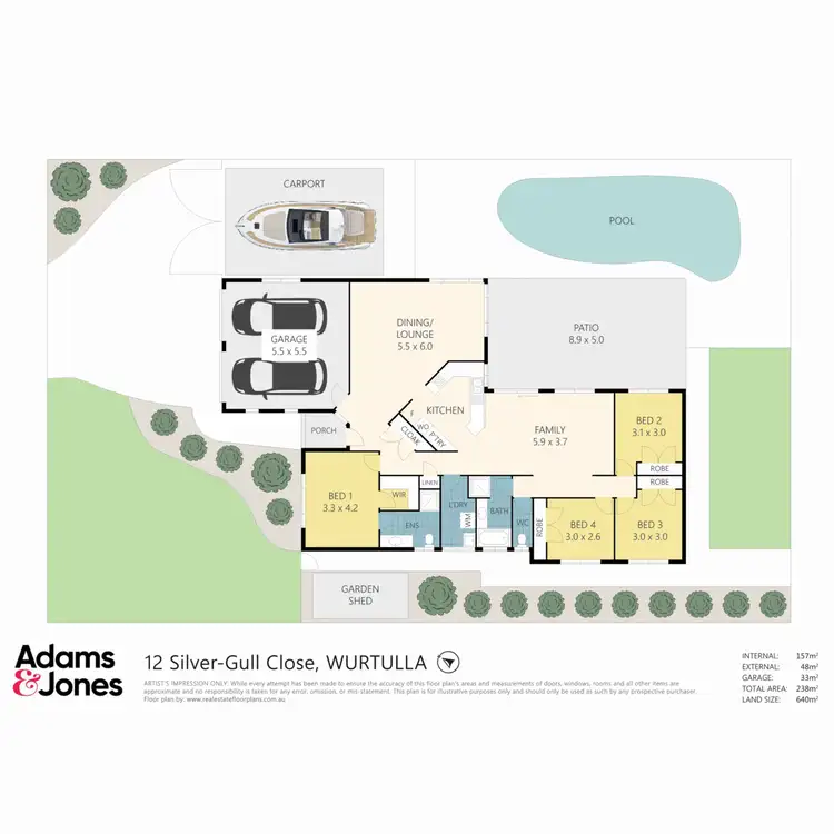 Floorplan of Homely house listing, 12 Silver-Gull Close, Wurtulla QLD 4575