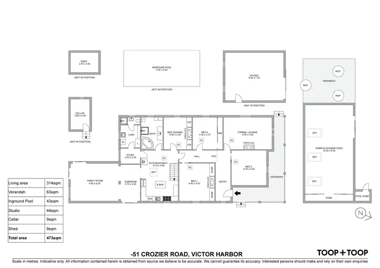 Floorplan of Homely house listing, 51 Crozier Road, Victor Harbor SA 5211
