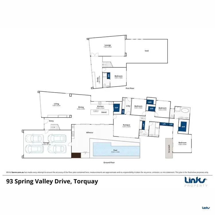 Floorplan of Homely house listing, 93 Spring Valley Drive, Torquay VIC 3228