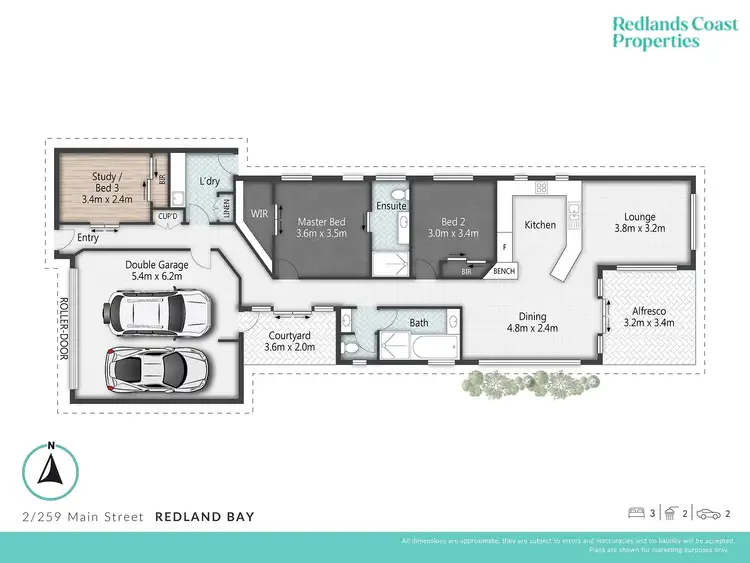 Floorplan of Homely villa listing, 2/259 Main Street, Redland Bay QLD 4165