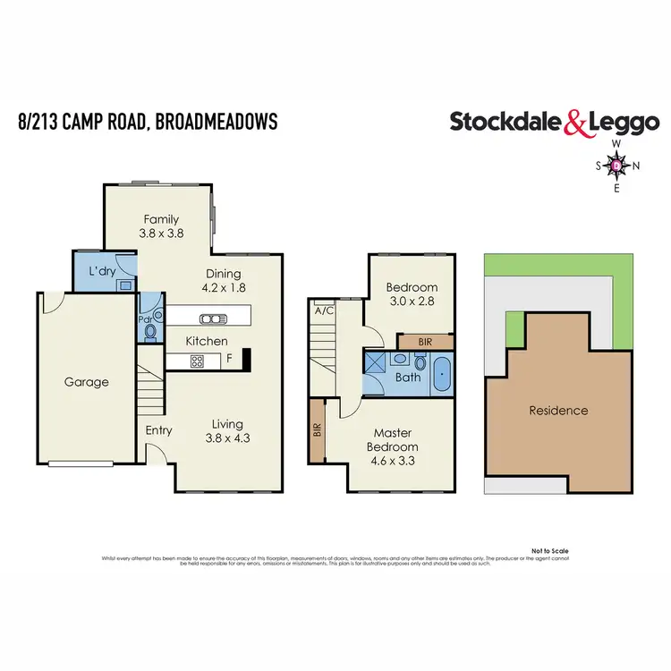 Floorplan of Homely townhouse listing, 8/213-215 Camp Road, Broadmeadows VIC 3047