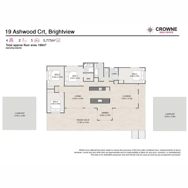 Floorplan of Homely house listing, 19 Ashwood Court, Brightview QLD 4311