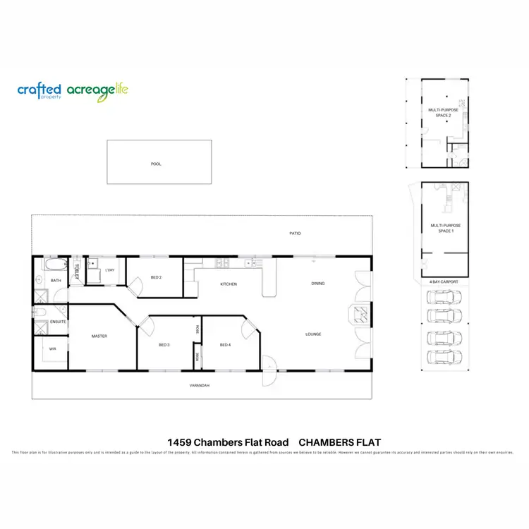 Floorplan of Homely rural property listing, 1459 Chambers Flat Road, Chambers Flat QLD 4133