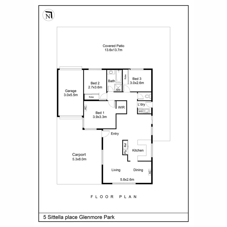 Floorplan of Homely house listing, 5 Sittella Place, Glenmore Park NSW 2745