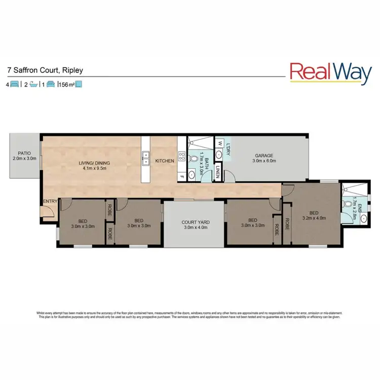 Floorplan of Homely house listing, 7 Saffron Court, Ripley QLD 4306