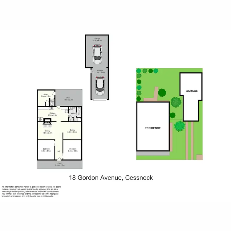 Floorplan of Homely house listing, 18 Gordon Avenue, Cessnock NSW 2325