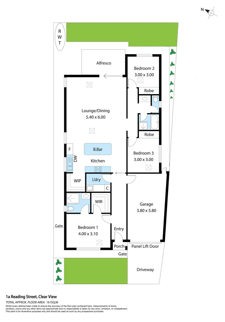 Floorplan of Homely house listing, 1A Reading Street, Clearview SA 5085