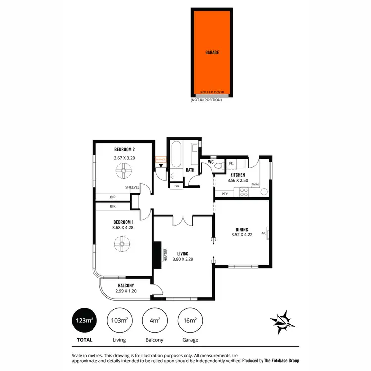 Floorplan of Homely apartment listing, 3/75 Wellington Square, North Adelaide SA 5006