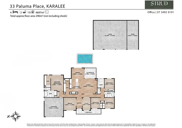 Floorplan of Homely house listing, 33 Paluma Place, Karalee QLD 4306