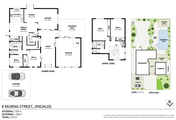 Floorplan of Homely house listing, 8 Murna Street, Jindalee QLD 4074
