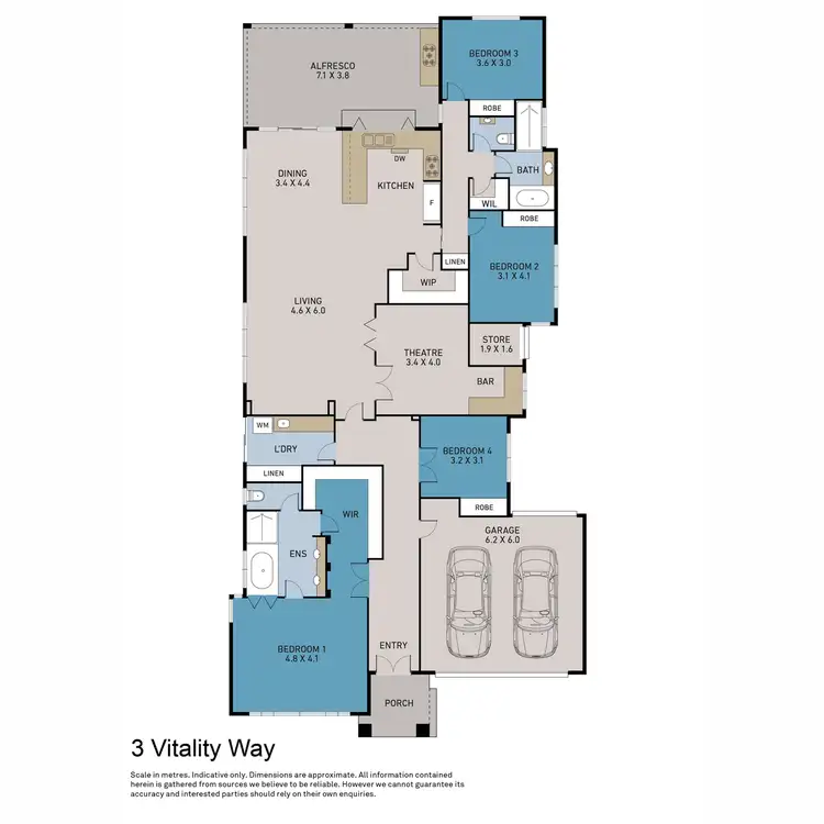 Floorplan of Homely house listing, 3 Vitality Way, Craigie WA 6025