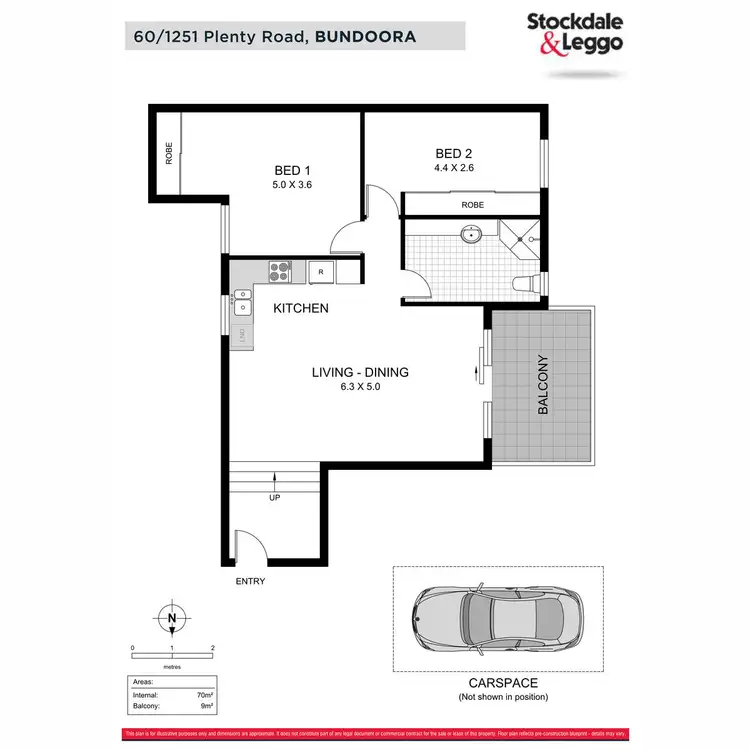 Floorplan of Homely apartment listing, 60/1251 Plenty Road, Bundoora VIC 3083