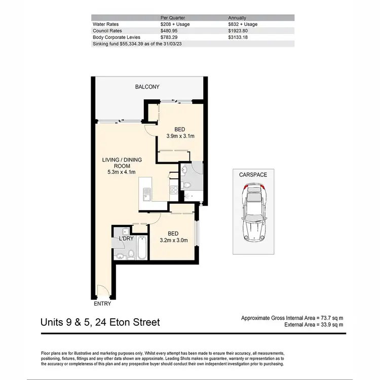 Floorplan of Homely apartment listing, 9/24 Eton Street, Nundah QLD 4012