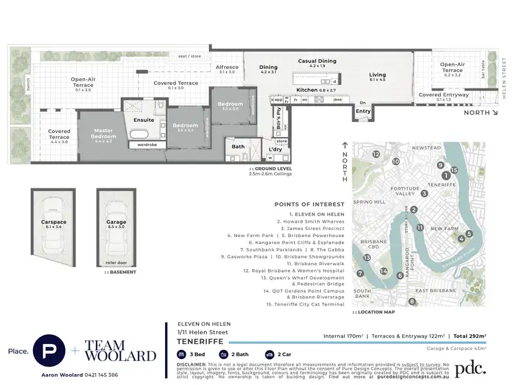 Floorplan of Homely apartment listing, 1/11 Helen Street, Teneriffe QLD 4005