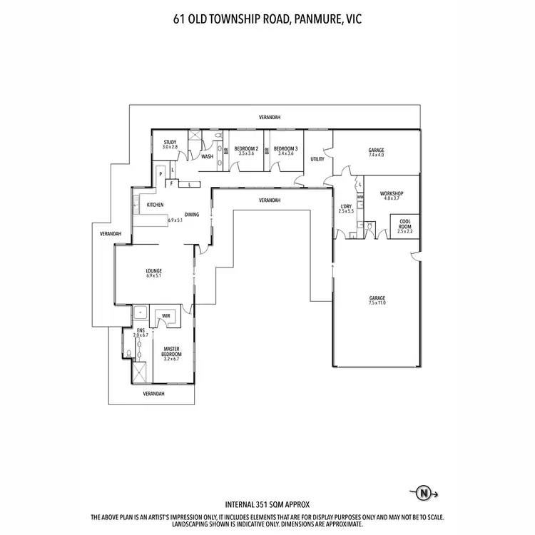 Floorplan of Homely house listing, 61 Old Township Road, Panmure VIC 3265