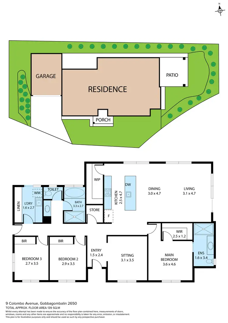 Floorplan of Homely house listing, 9 Colombo Avenue, Gobbagombalin NSW 2650