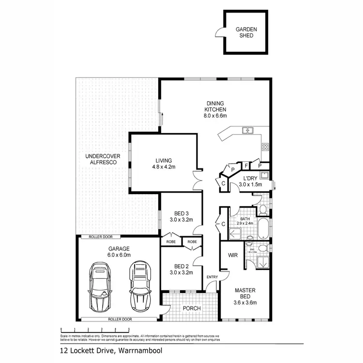 Floorplan of Homely house listing, 12 Lockett Drive, Warrnambool VIC 3280
