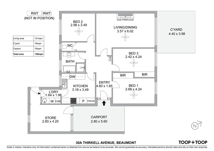 Floorplan of Homely house listing, 30A Thirkell Avenue, Beaumont SA 5066