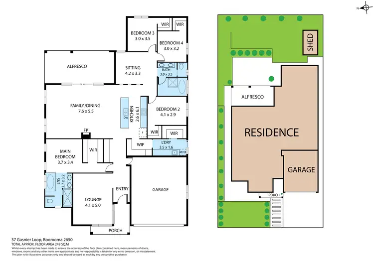 Floorplan of Homely house listing, 37 Gasnier Loop, Boorooma NSW 2650