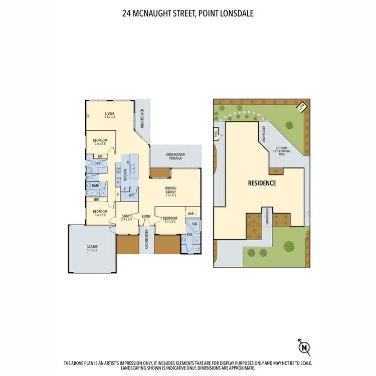 Floorplan of Homely house listing, 24 McNaught Street, Point Lonsdale VIC 3225