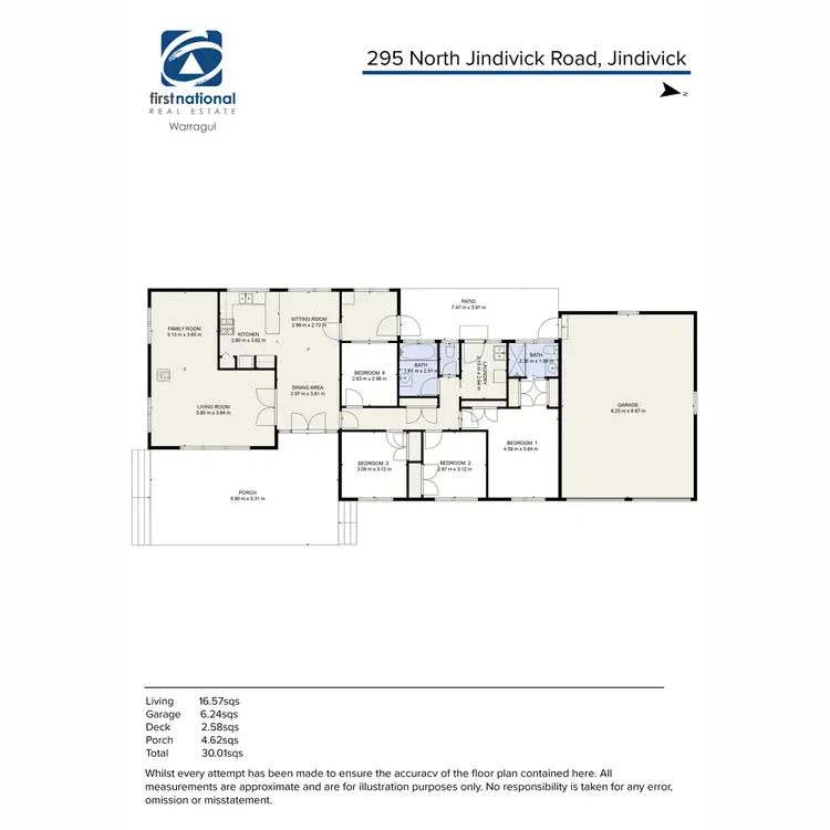 Floorplan of Homely rural property listing, 295 North Jindivick Road, Jindivick VIC 3818